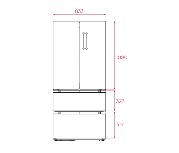 Lodówka Teka RFD 77825 GBK EU French Door No Frost 189,8cm Czarne Szkło 516L - 1525991 - zdjęcie 10